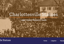 UVA Law Library Creates Website about Charlottesville Statues