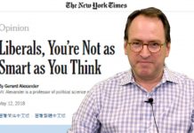 Prof Talk: “Liberals, You’re Not as Smart as You Think”