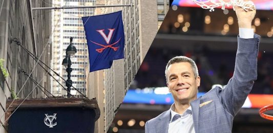 Yale Club Flies UVA Flag in Honor of Tony Bennett