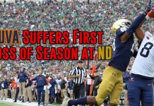 UVA Football Suffers First Loss of Season at Notre Dame