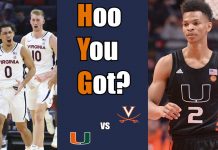Hoo You Got? The Virginia Cavaliers Look To Rebound Against Miami